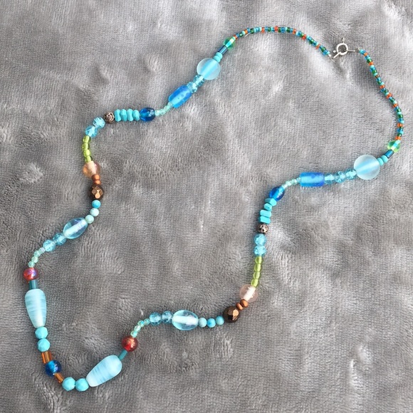 Multi Color Beaded Necklace - Picture 1 of 2